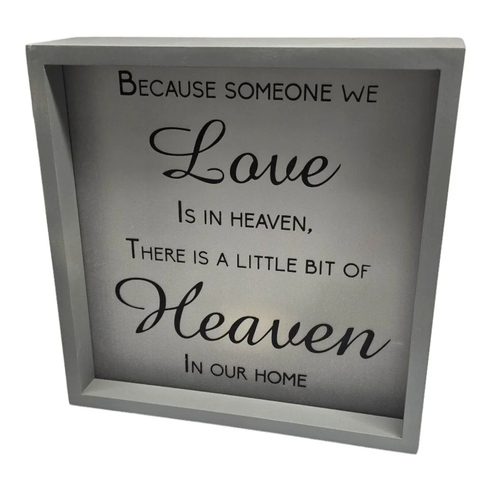 Feather Blossom Memorial‎ Light Because Someone We Love Is In Heaven In Our Home